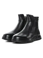 Ghete Barbati din piele naturala Z184550-1 BLACK | ADVANCER