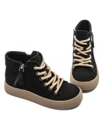 Ghete Dama din piele naturala 639-88 BLACK | ADVANCER