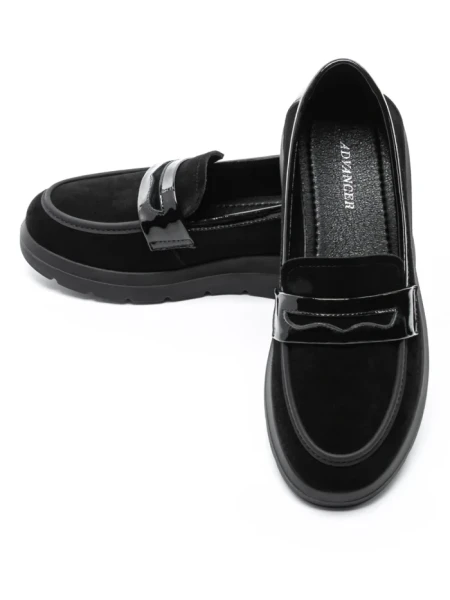 Pantofi Casual Dama din piele naturala 5272T03 BLACK | ADVANCER
