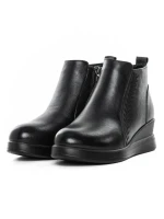 Ghete Dama din piele naturala 67-18 BLACK | ADVANCER