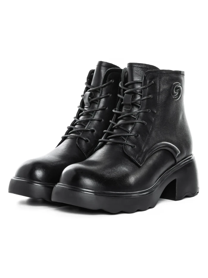 Ghete Dama din piele naturala 5008 BLACK | ADVANCER