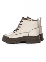 Ghete Dama din piele naturala 6575-8 CREAM | ADVANCER