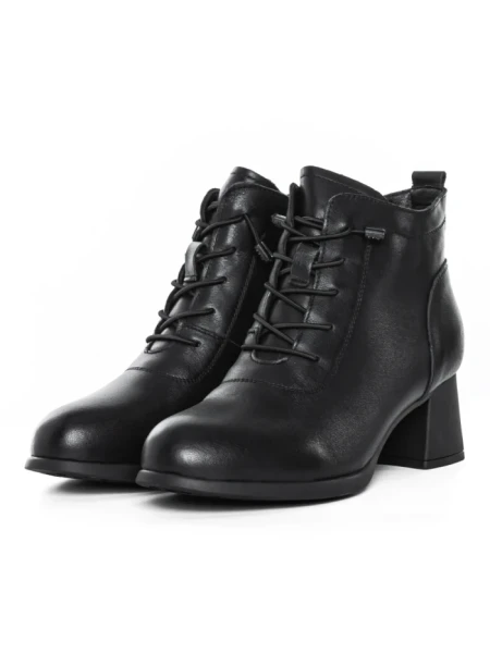 Ghete Dama din piele naturala 8853 BLACK | ADVANCER