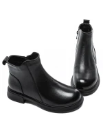 Ghete Dama din piele naturala M5295 BLACK | ADVANCER