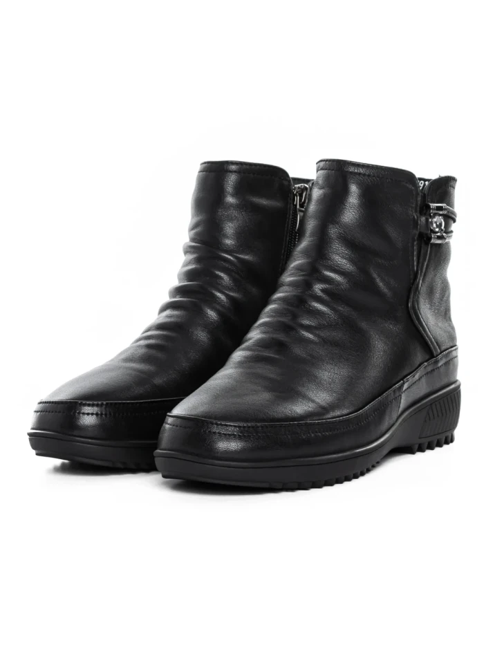 Ghete Dama din piele naturala B69199-6 BLACK | ADVANCER