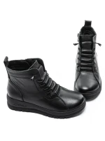 Ghete Dama din piele naturala 5851 BLACK | ADVANCER