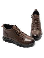 Пролетно-есенни дамски боти M3055 Кафяво » MeiMall.bg