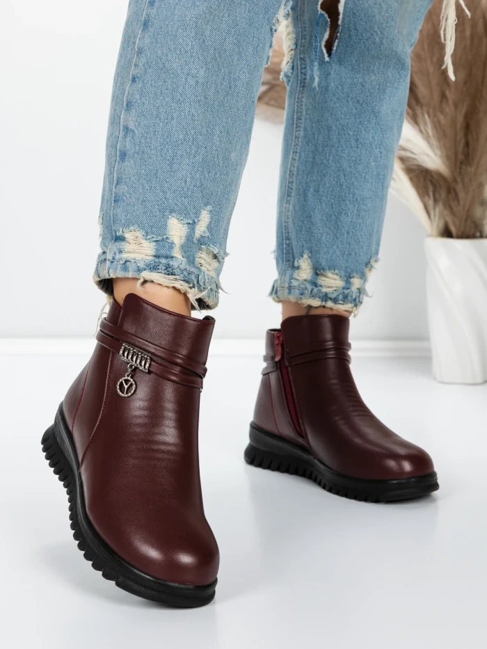 Ghete Dama Imblanite 5XJ87 WINERED | MEI