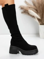 Cizme Dama cu Toc 57WL9 BLACK | MEI