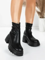 Ghete Dama cu Platforma 57WL10 BLACK | MEI