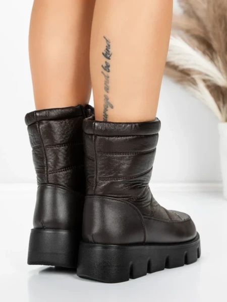 Ghete Dama Imblanite 5XJ88 DARK BROWN | MEI