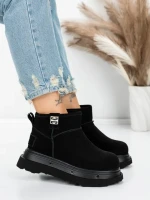 Ghete Dama din piele naturala 58W28 BLACK | PANTOFUL