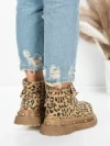 Ghete Dama din piele naturala 58W28 LEOPARD PRINT | PANTOFUL