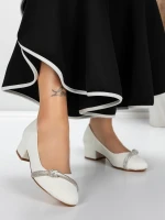 Обувки с нисък ток 3XKK99 Бял » MeiMall.bg