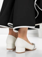 Обувки с нисък ток 3XKK99 Бял » MeiMall.bg