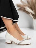 Обувки с нисък ток 3XKK99 Бял » MeiMall.bg