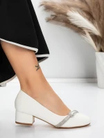 Обувки с нисък ток 3XKK99 Бял » MeiMall.bg