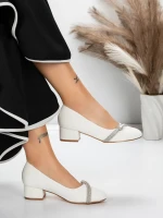 Обувки с нисък ток 3XKK99 Бял » MeiMall.bg
