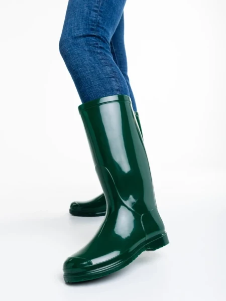 Юношески чизми зелени от каучук Flaviana