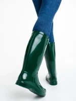 Юношески чизми зелени от каучук Flaviana