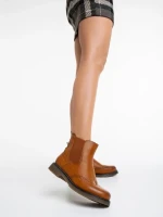 Дамски боти  камел  от еко кожа Rosine
