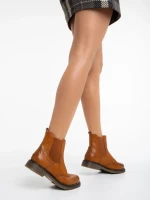 Дамски боти  камел  от еко кожа Rosine