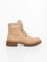 Дамски боти бежови от екологична кожа Adesina