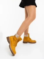 Дамски боти камел от екологична кожа Adesina