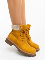 Дамски боти камел от екологична кожа Adesina