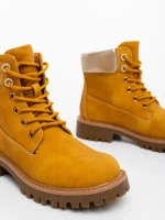 Дамски боти камел от екологична кожа Adesina