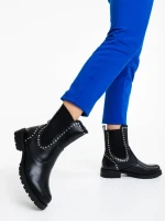 Дамски боти черни от екологична кожа Amara