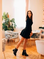 Дамски боти Efina черни