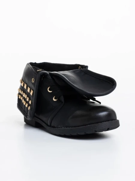 Детски боти черни от екологична кожа Aura