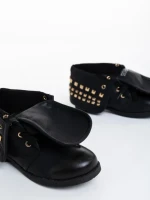 Детски боти черни от екологична кожа Aura