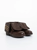 Детски боти кафяви от екологична кожа Aura