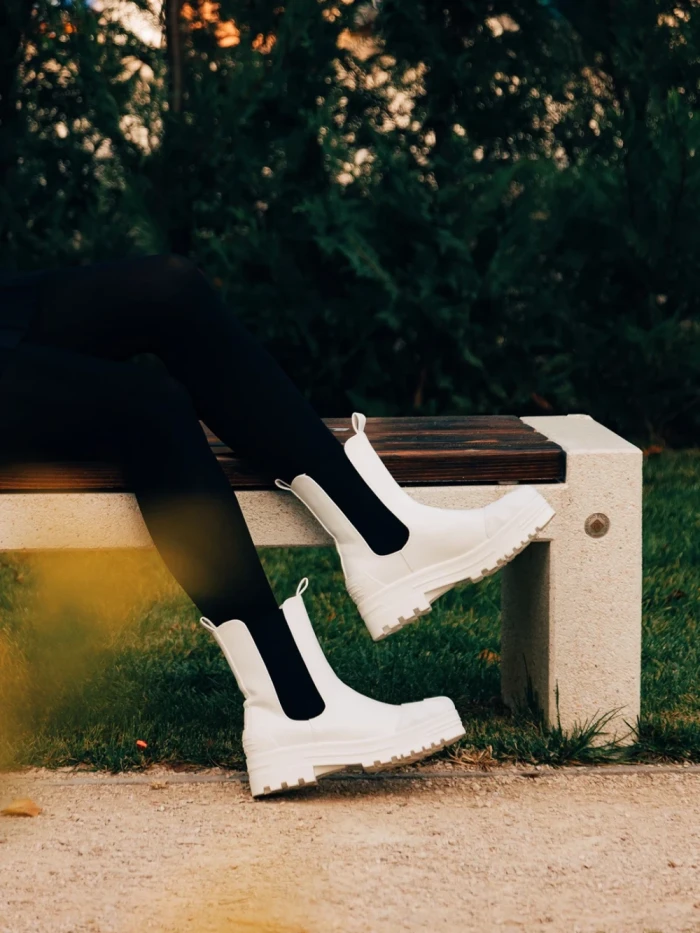 Дамски чизми  Belisa бежови с черно