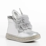 Детски чизми сребристи  от еко кожа  Devra