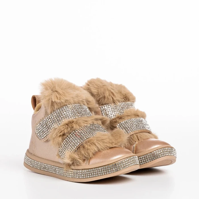 Детски чизми златисти  от еко кожа  Taffy