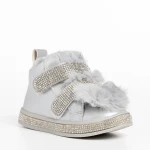 Детски чизми сребристи  от еко кожа  Taffy