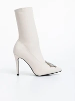 Дамски боти бежови от еко кожа Corissa