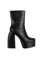 Дамски боти  черни  от еко кожа  Olinda