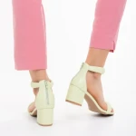 Дамски сандали  зелени  от еко кожа  Robyn