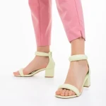 Дамски сандали  зелени  от еко кожа  Robyn