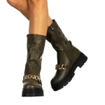 Дамски чизми Annabel зелени