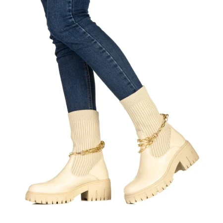 Дамски чизми Calysta бежови