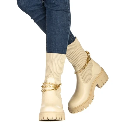 Дамски чизми Calysta бежови