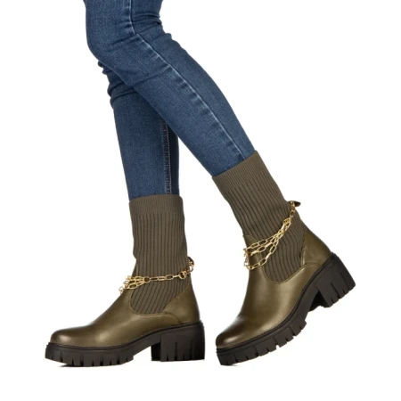 Дамски чизми Calysta зелени