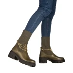 Дамски чизми Calysta зелени