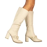 Дамски чизми Cassye бежови