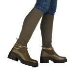 Дамски чизми Catlin зелени